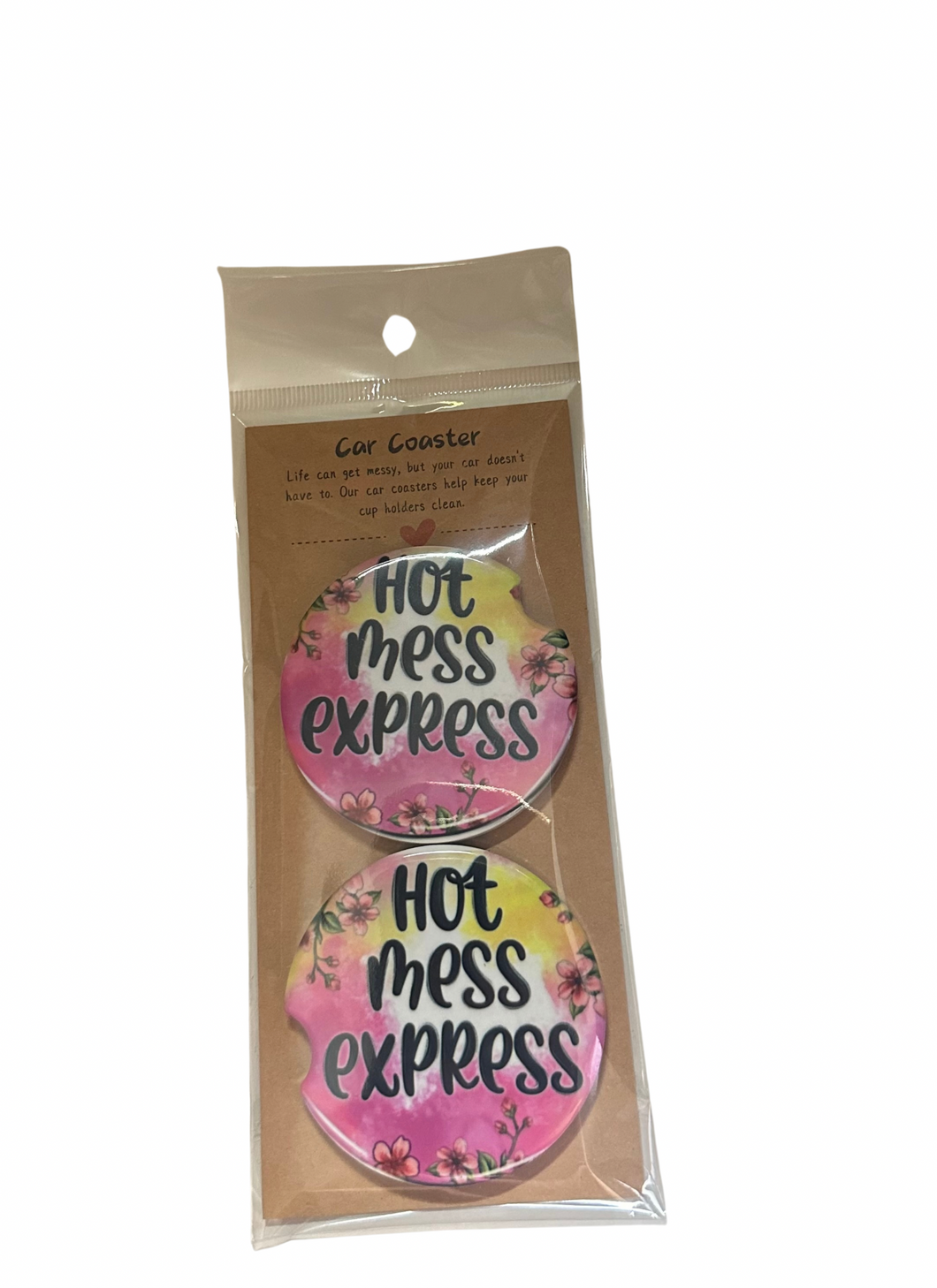 Hot Mess Express Car Coaster